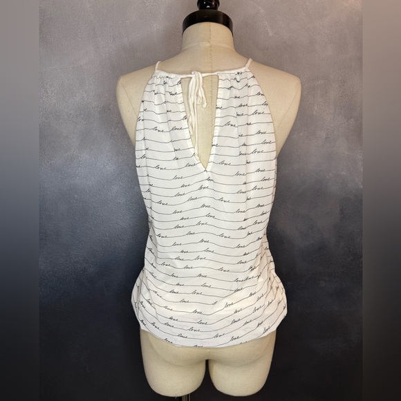 Express White Script Print Tank Top - Picture 4 of 8